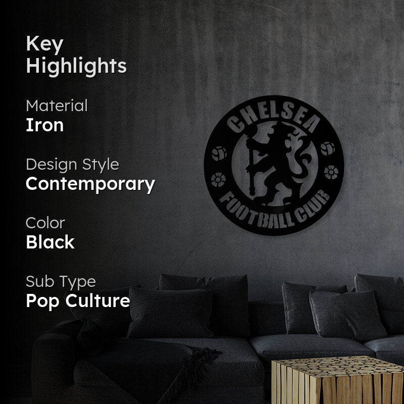 Chelsea Football Club Black Iron Wall Accent media 2