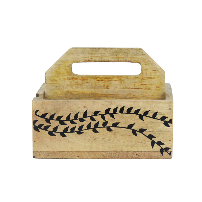 Akia Wooden Cutlery Holder media 5