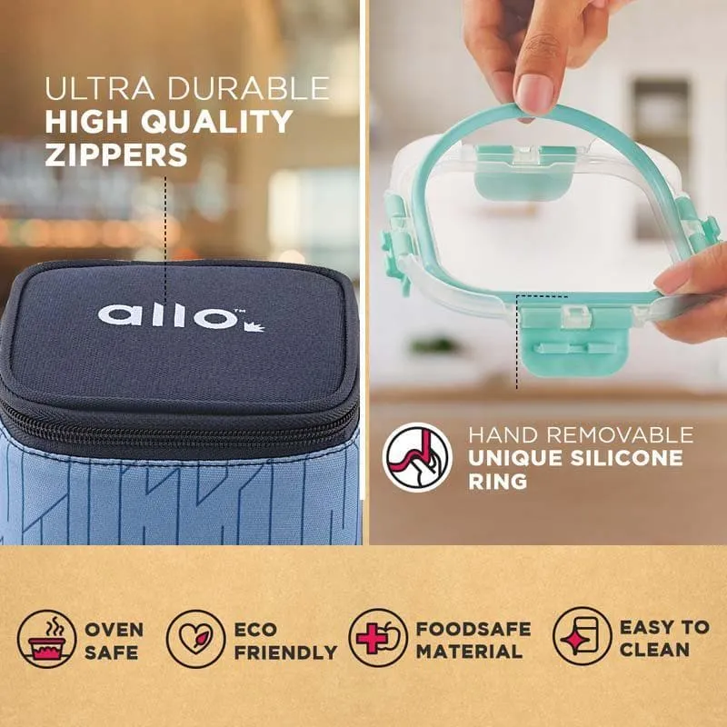 Jonas Lunchbox With Square Circuit Bag (310 ML) - Set Of Three media 5