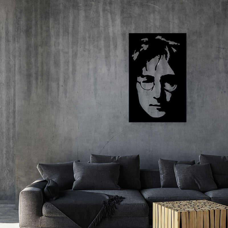 John Lenon Black Iron Wall Accent