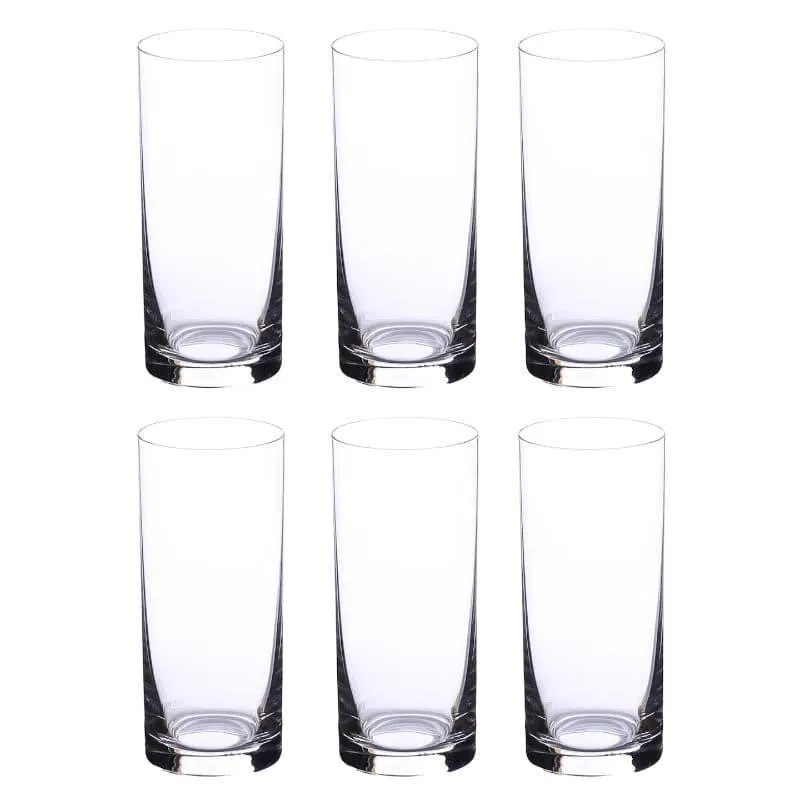 Melodia Bohemia Crystal Hi Ball Glass (300 ML) - Set Of Six media 3