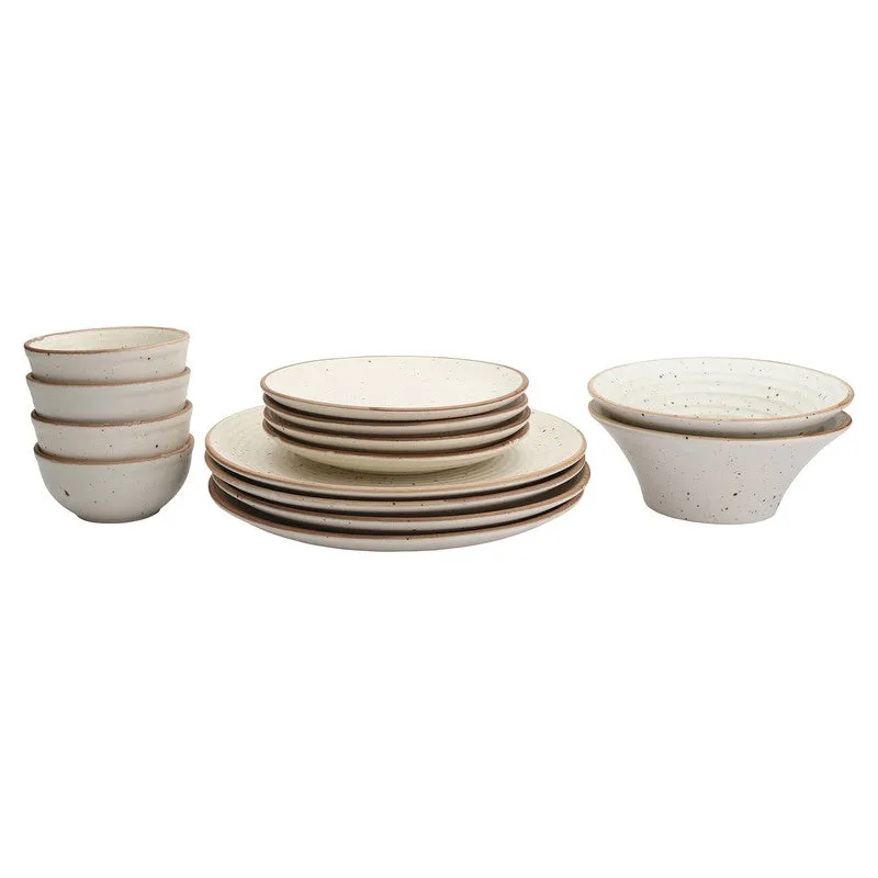 Rustline Stoneware Dinner Set - 14 Piece Set media 3