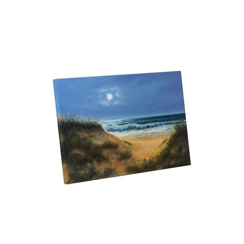 Ocean And Dunes Canvas Painting - Gallery Wrap media 3