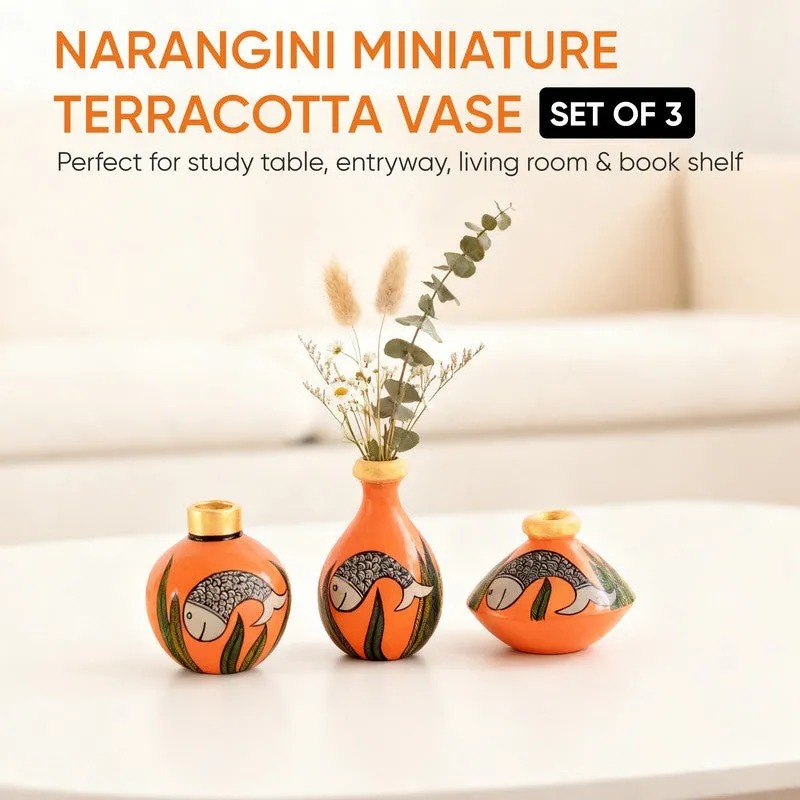 Indradyumn Terracotta Vase - Three Piece Set media 10