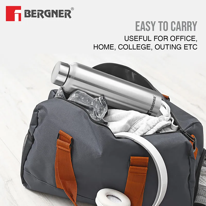 Bergner Aqua Lock Leakproof Stainless Steel Bottle (Silver) - 1000 mL media 6