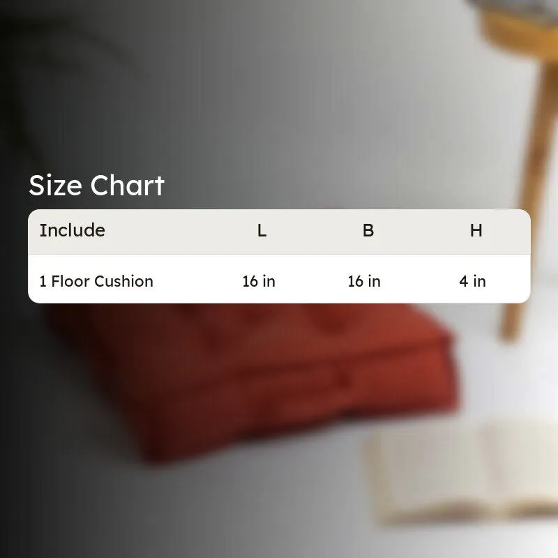 Tara Floor Cushion - Terracotta Brown media 7