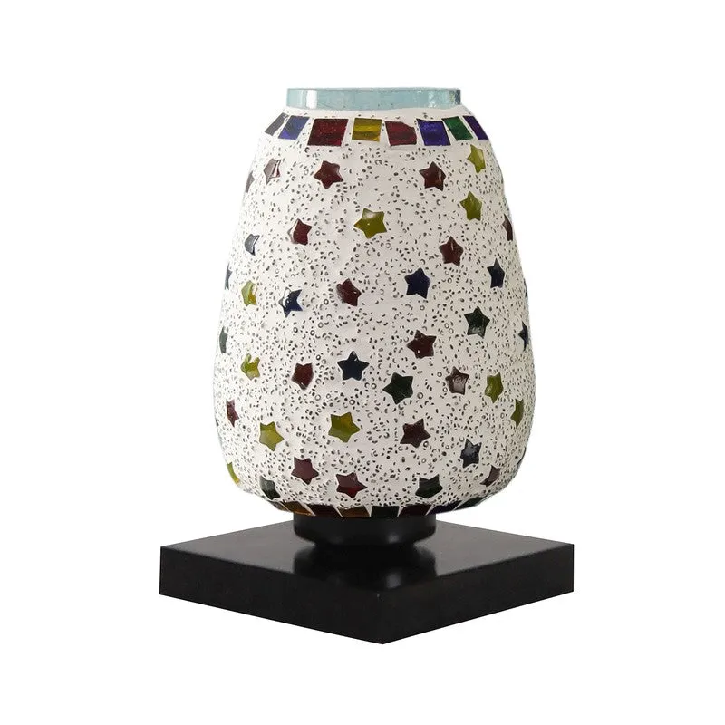 Gleamelle Glass Table Lamp With Wooden Base - Multicolor media 6