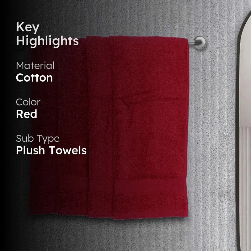 Miorah Hand Towel (Red) - Set Of Four media 2