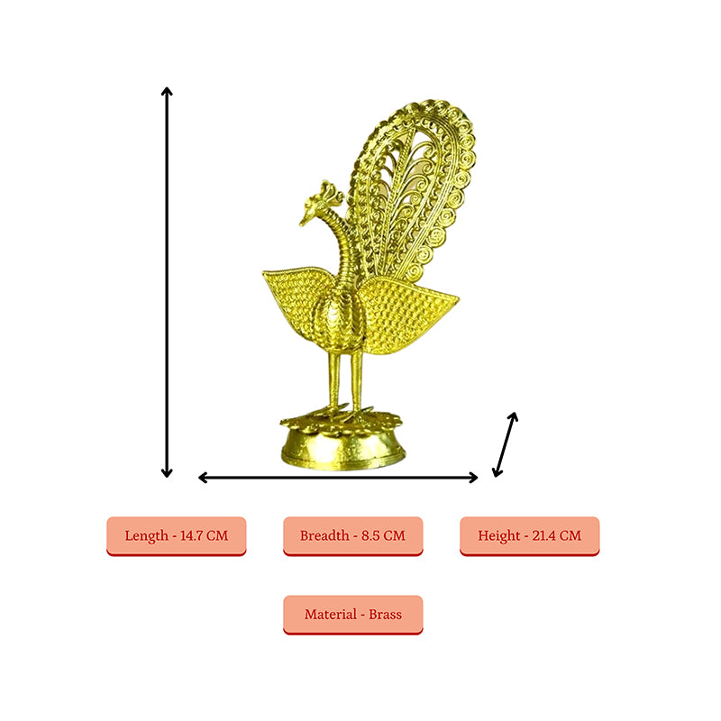 Mayoor Natan Brass Showpiece media 8