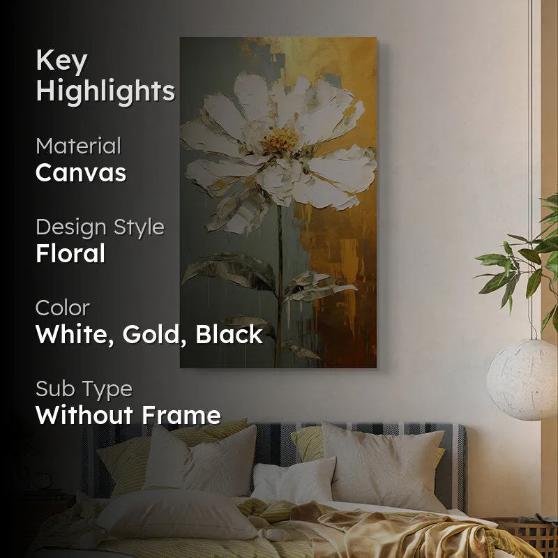 Painted Daisy Canvas Wall Art media 2