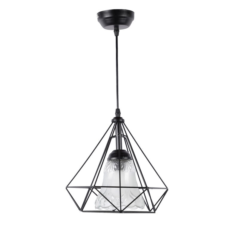 Geometric Glow Glass Ceiling Lamp media 4
