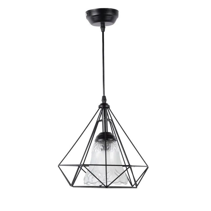 Geometric Glow Glass Ceiling Lamp media 4