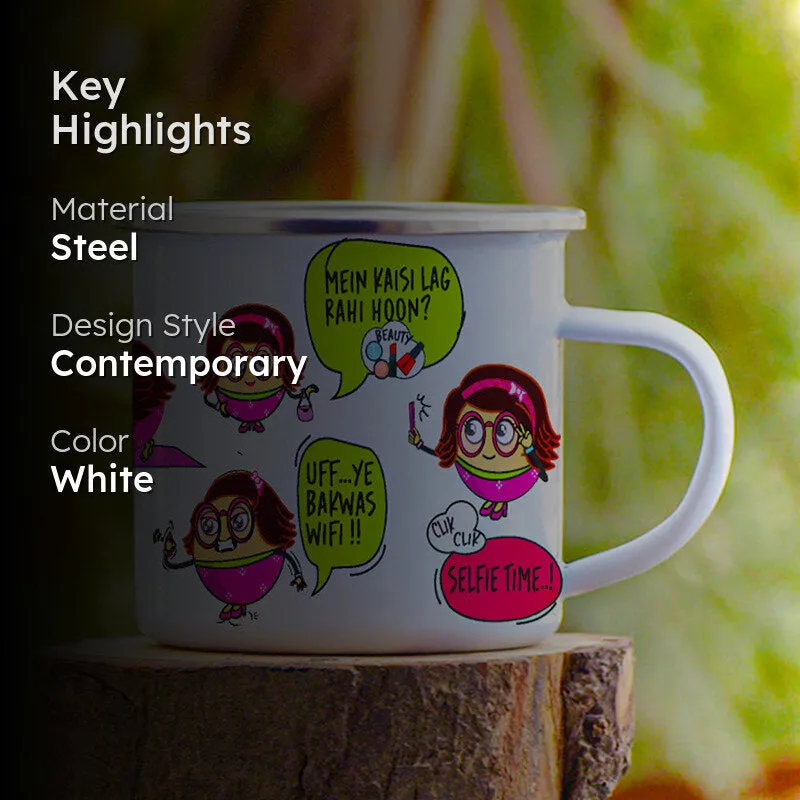 Quirky Steel Coffee Mug (250 mL) media 2