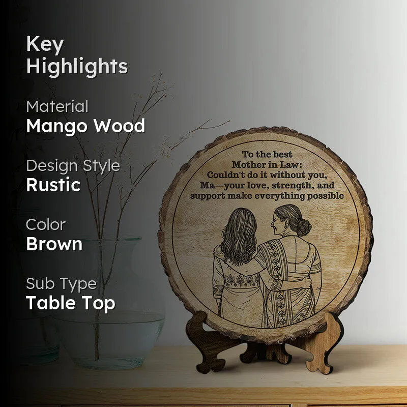 To The Best Mom-In-Law Showpiece - Round media 2