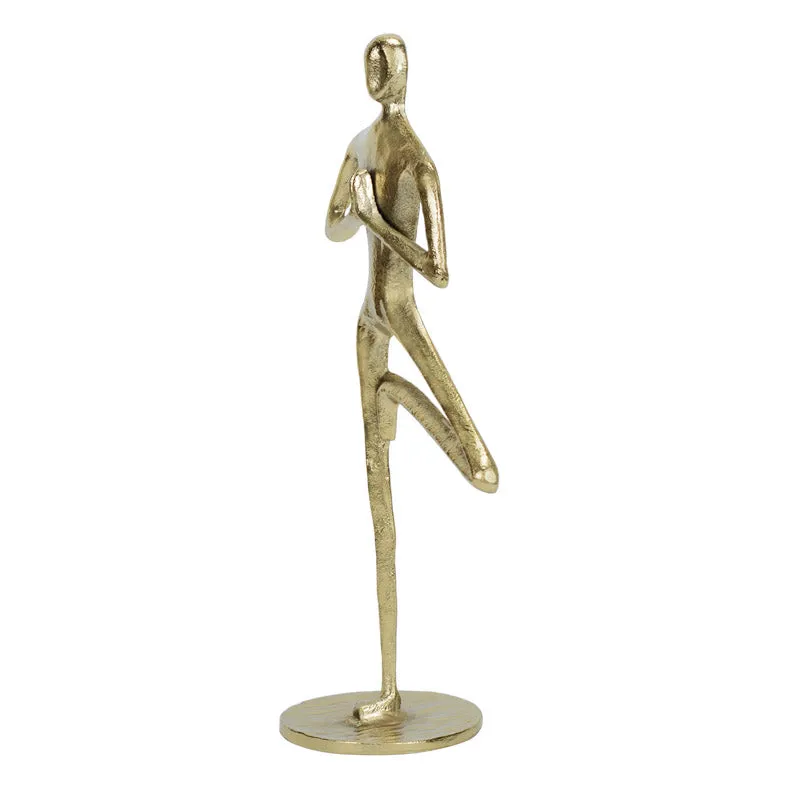 Yoga Asana Golden Showpiece media 5