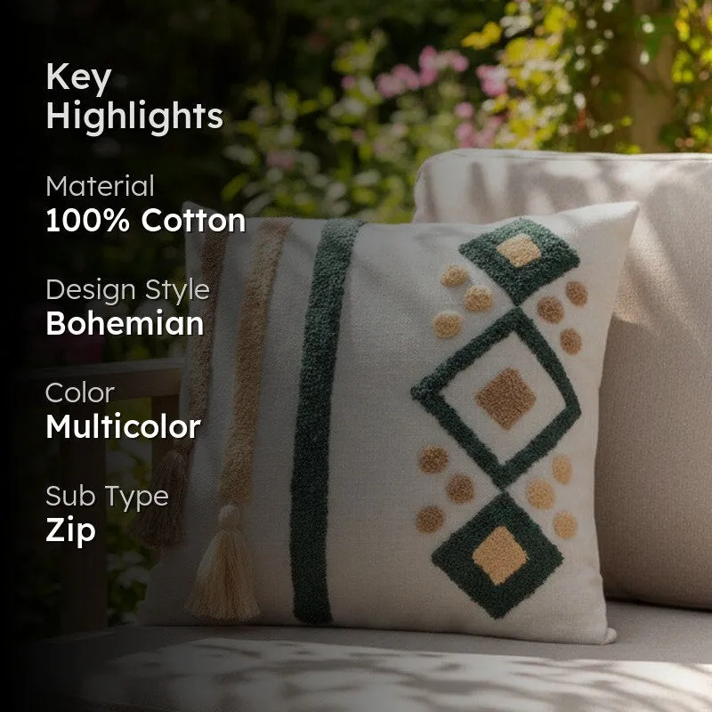 Petra Cotton Tufted Cushion Cover media 2