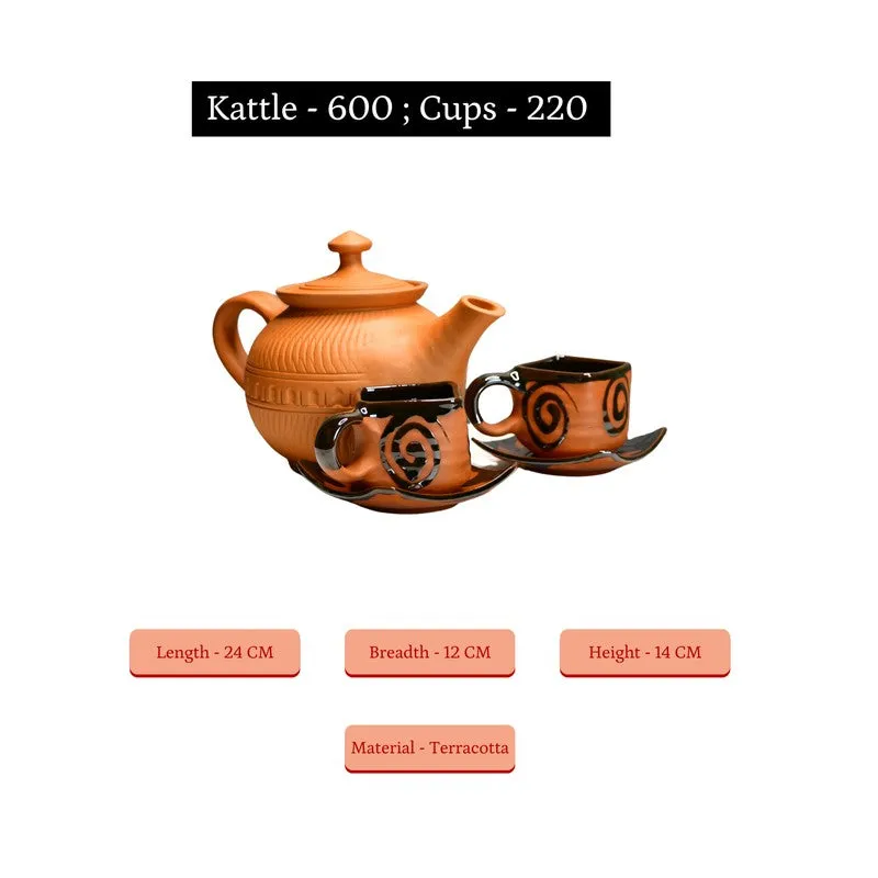 Rustic Ritual Terracotta Tea Set & Tea Pots - Three Piece Set media 9