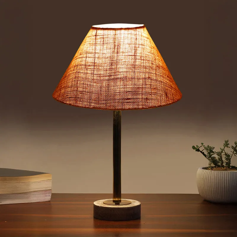 Sienna II Rodin Wooden Table Lamp - Beige,Gold,White media 1