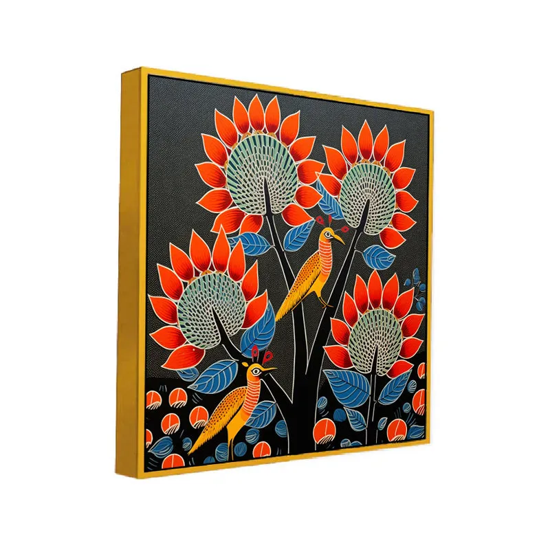 Flowers Of Trance Canvas Wall Art With Frame media 3