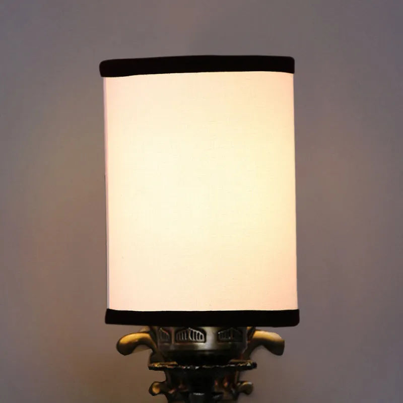 Vista Edrel Fabric & Metal Wall Lamp - White media 4