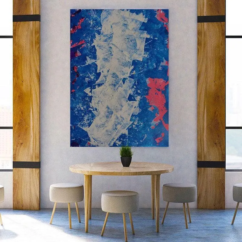 Evening Sky Abstract Canvas Painting - Gallery Wrap media 3
