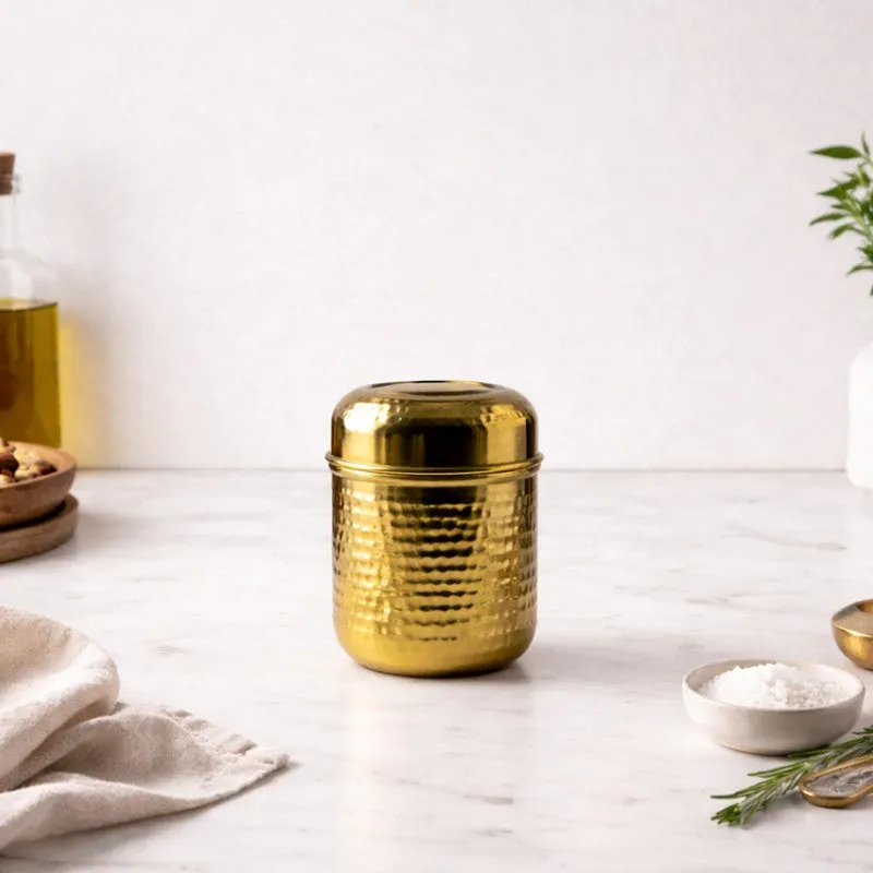 PureForm Gold Brass Container - 450 mL media 1