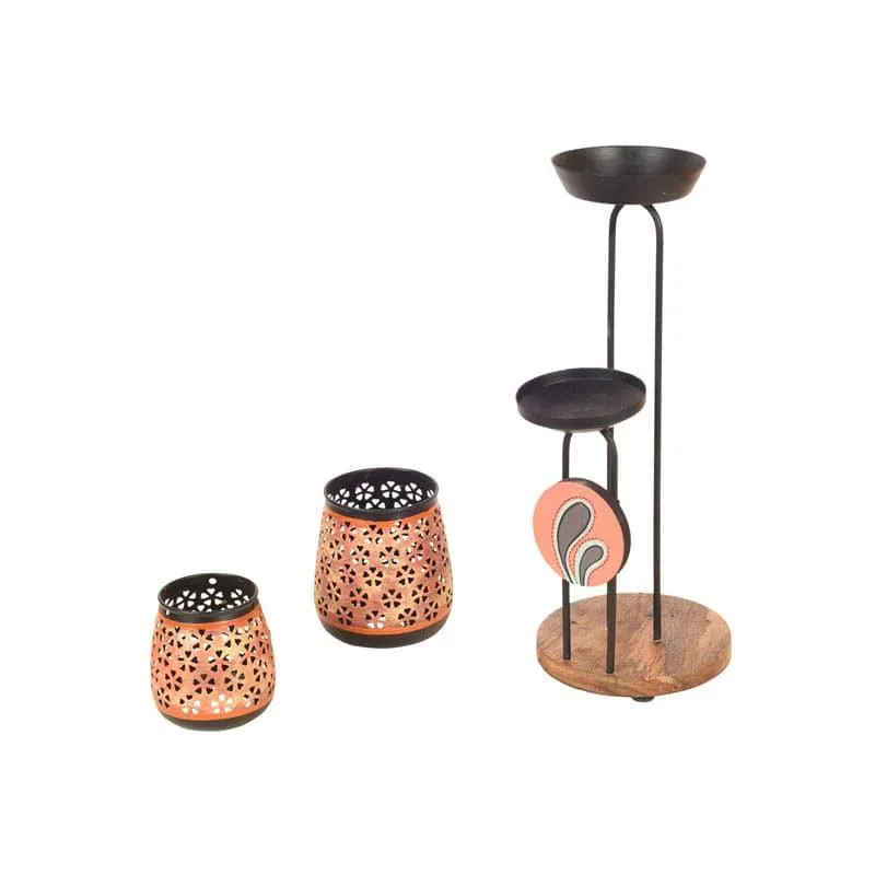 Moroccan Salma Tealight Holder - Set Of Two media 5