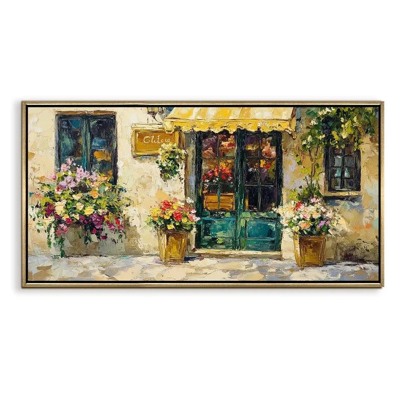 Geranium Canvas Wall Painting With Frame media 3