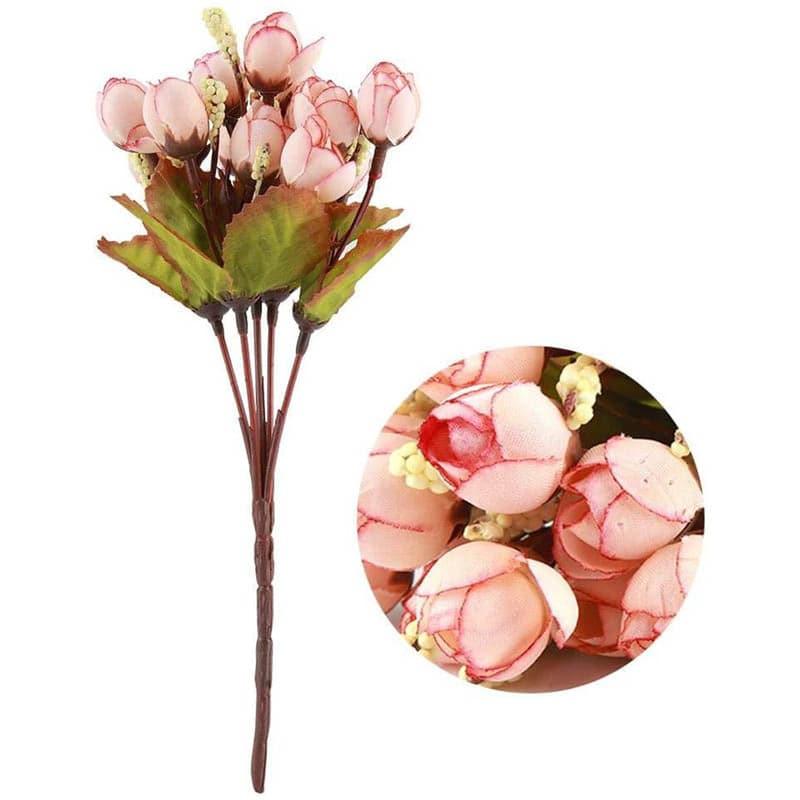 Faux Rose Floral Stick - Blush Pink media 5