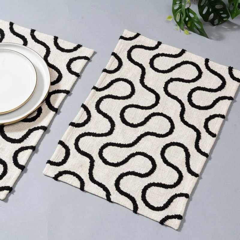 Iztac Hand EmbroideredTable Mat - Set Of Two media 1