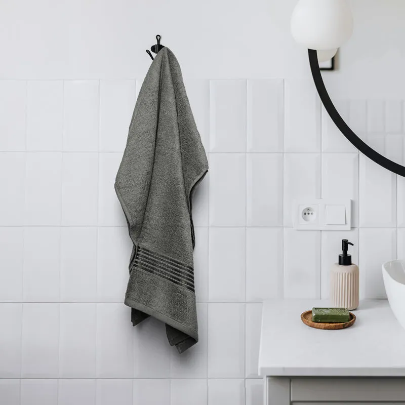 Micro Cotton LuxeDry Soothe Bath Towel - Dark Grey media 1