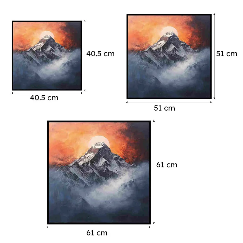 Misty Mountains Canvas Wall Art With Frame media 6