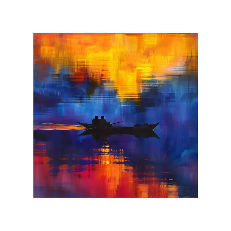 Sunset Boat Ride Poly Canvas Wall Painting media 5
