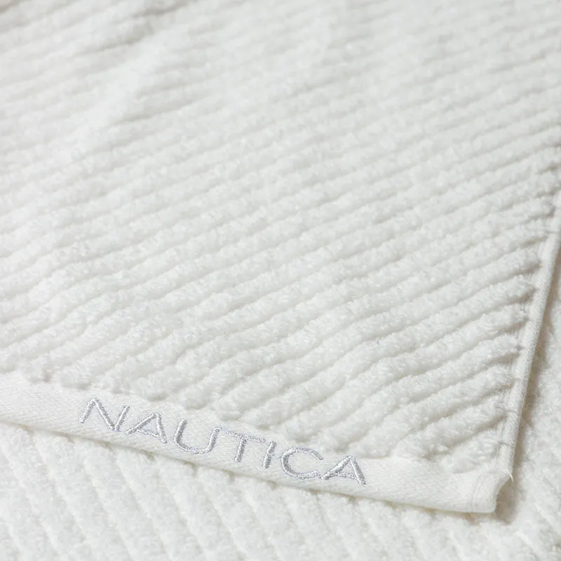 Nautica Riviera Soft Cotton Hand Towel (White) - Set Of Six media 6