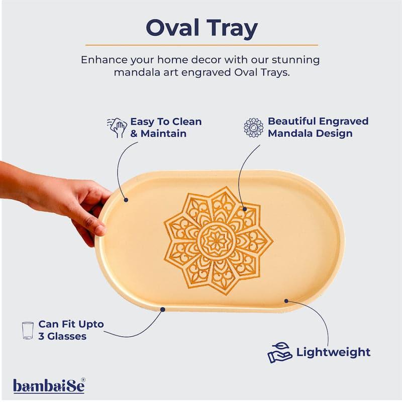 Triva Mandala Serving Tray - Ivory (Single Piece) media 4