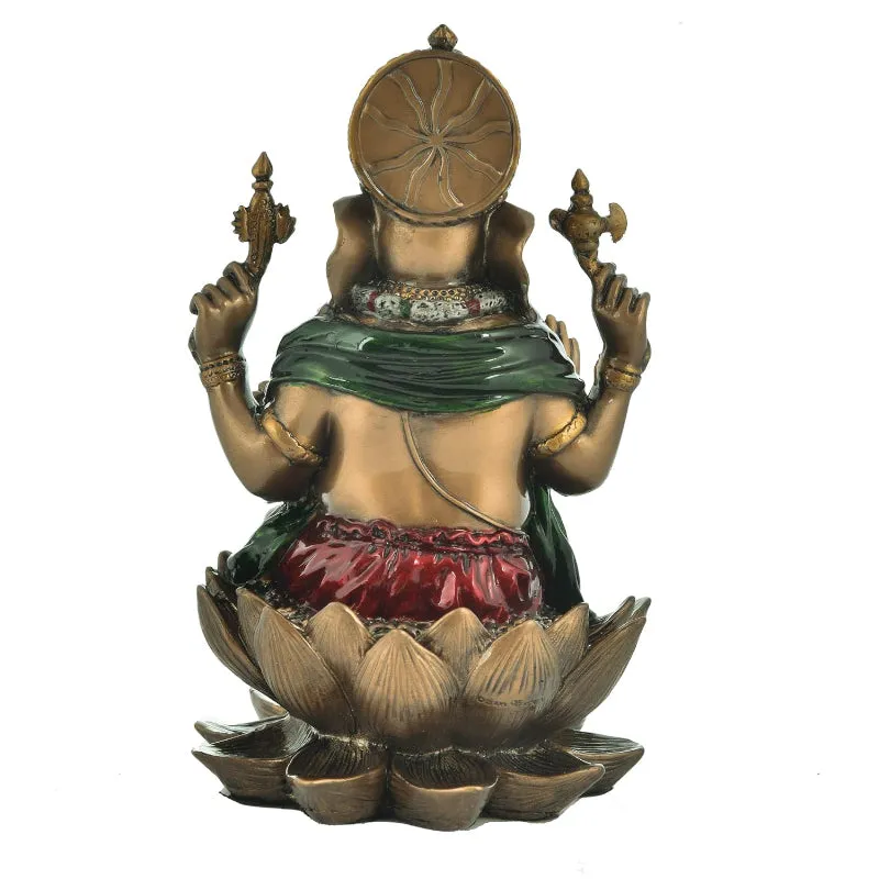 Shri Ganesha Iron Idol - Bronze media 4