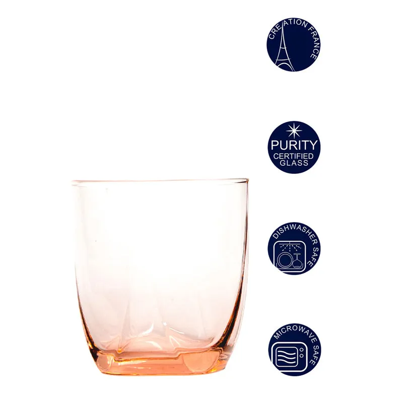 Luminarc Eiffel Whiskey Glass (300 mL/Pink) - Set Of Six media 5
