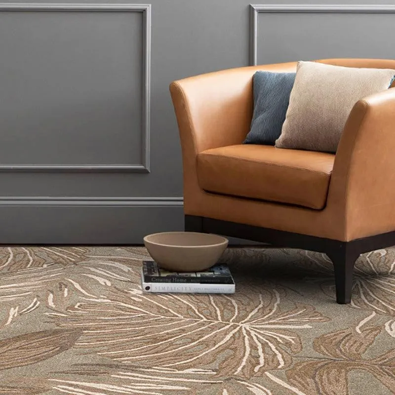 Elendil Hand Tufted Floral Wool & Nylon Carpet - Beige media 8
