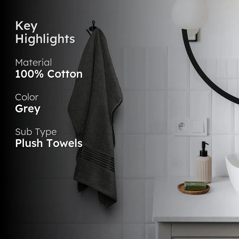 Micro Cotton LuxeDry Soothe Bath Towel - Dark Grey media 2