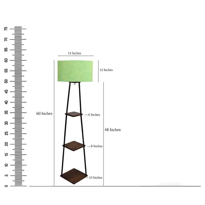 Zuri Black Pyramid Floor Lamp media 6