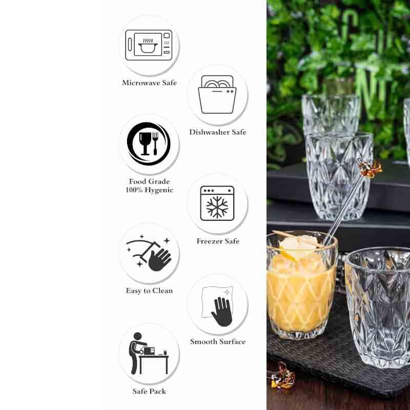 Matio Whiskey Glass (Short) (260 mL Each) - Set of Six media 6