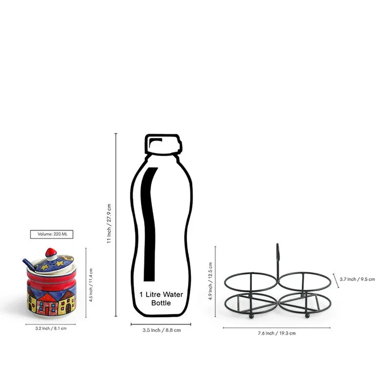 Folkcera Ceramic Jar Set - Five Piece Set media 9
