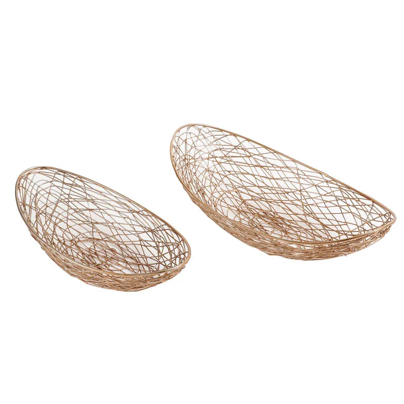 Luciana Fruit Basket (Copper) - Set Of Two media 3