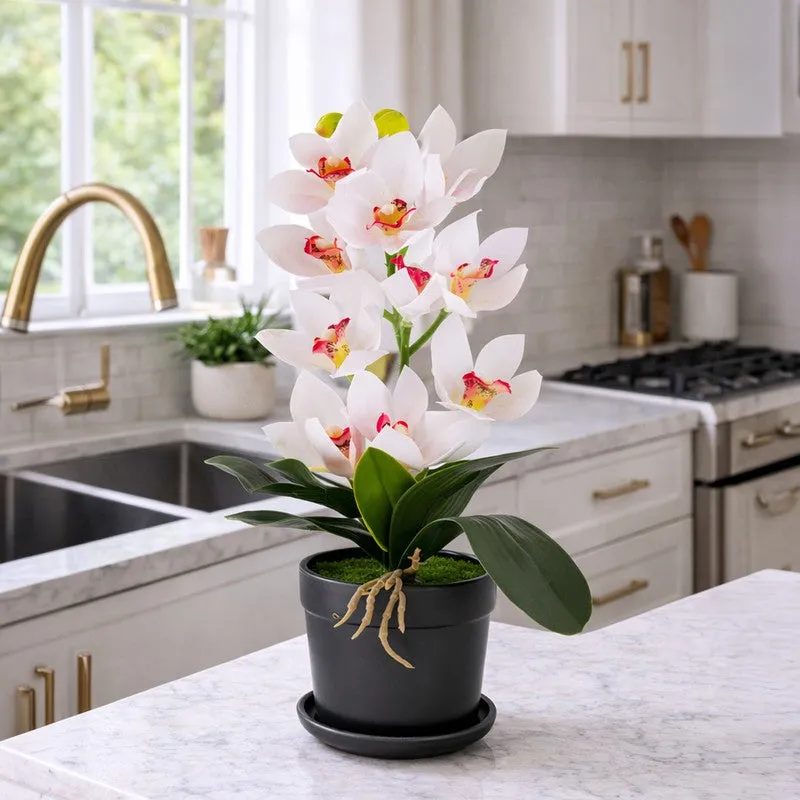 AarviDecor Snow Petal Silk Artificial Plants media 4