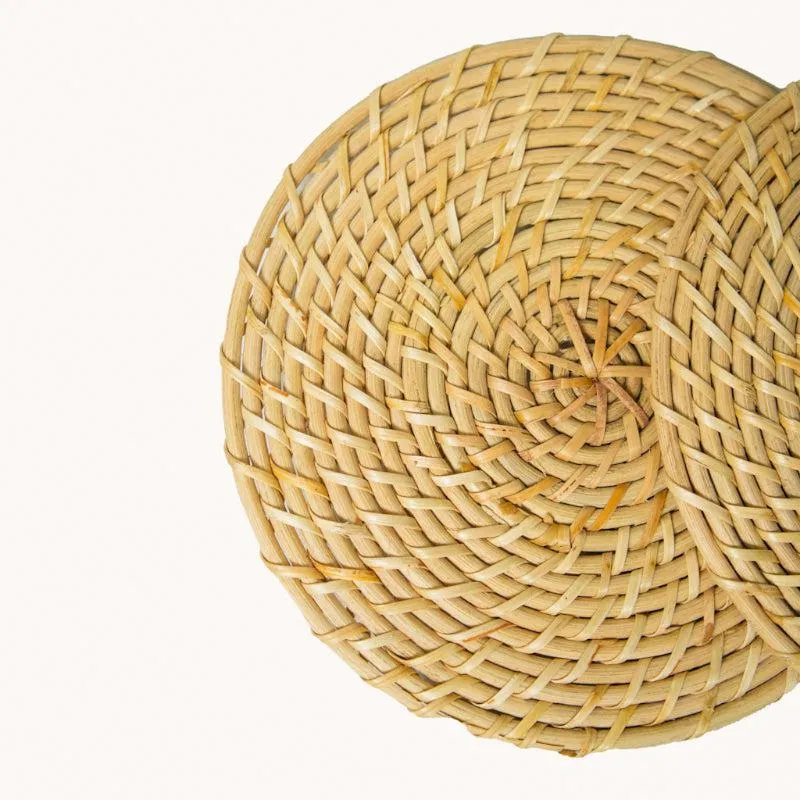 Vrita Rattan Trivet - Set Of Six media 5