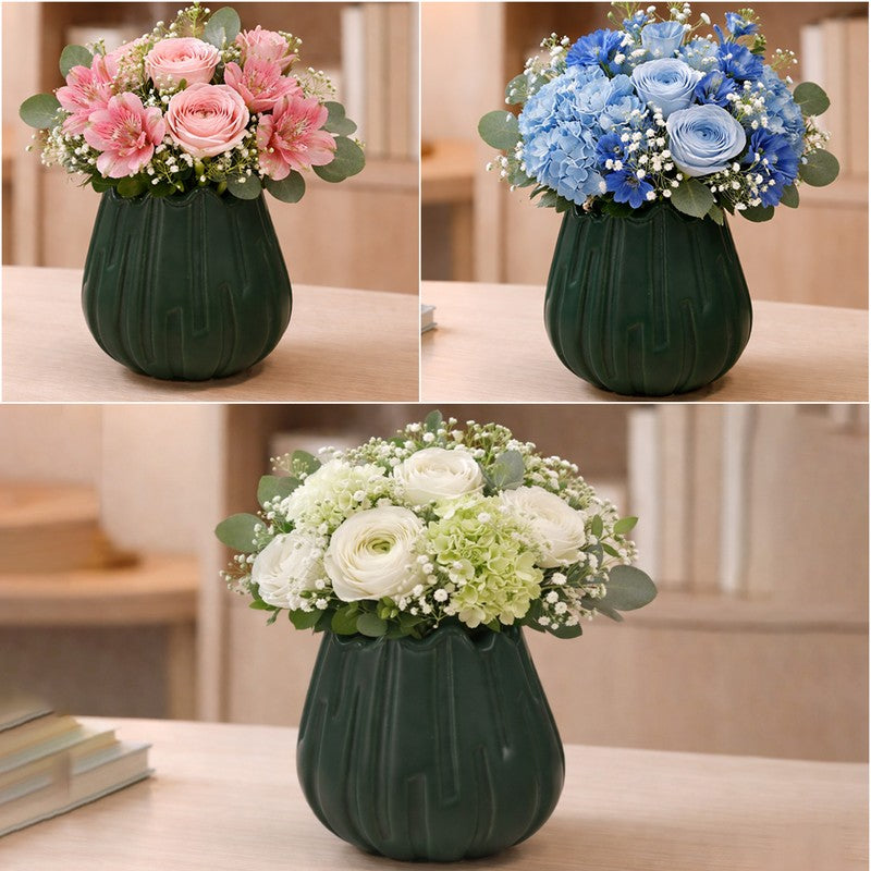 Quirky Pottery Vase - Green media 7