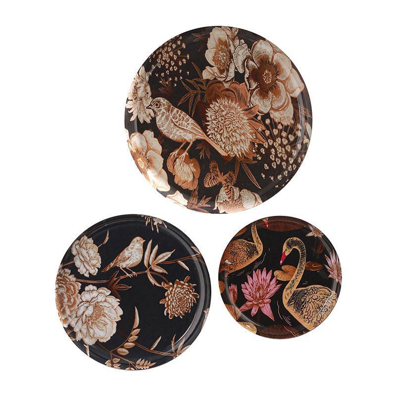 Galen Printed Metal Wall Plate - Set Of Three media 5