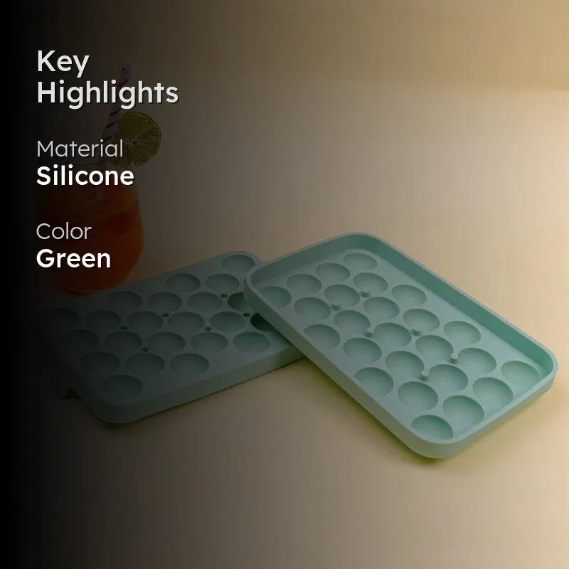 Geometric Silicone 25-Cube Ice Mould - Green media 2