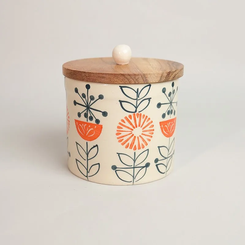 Florina Ceramic Jar (1000 mL Each) - Set Of Two media 3
