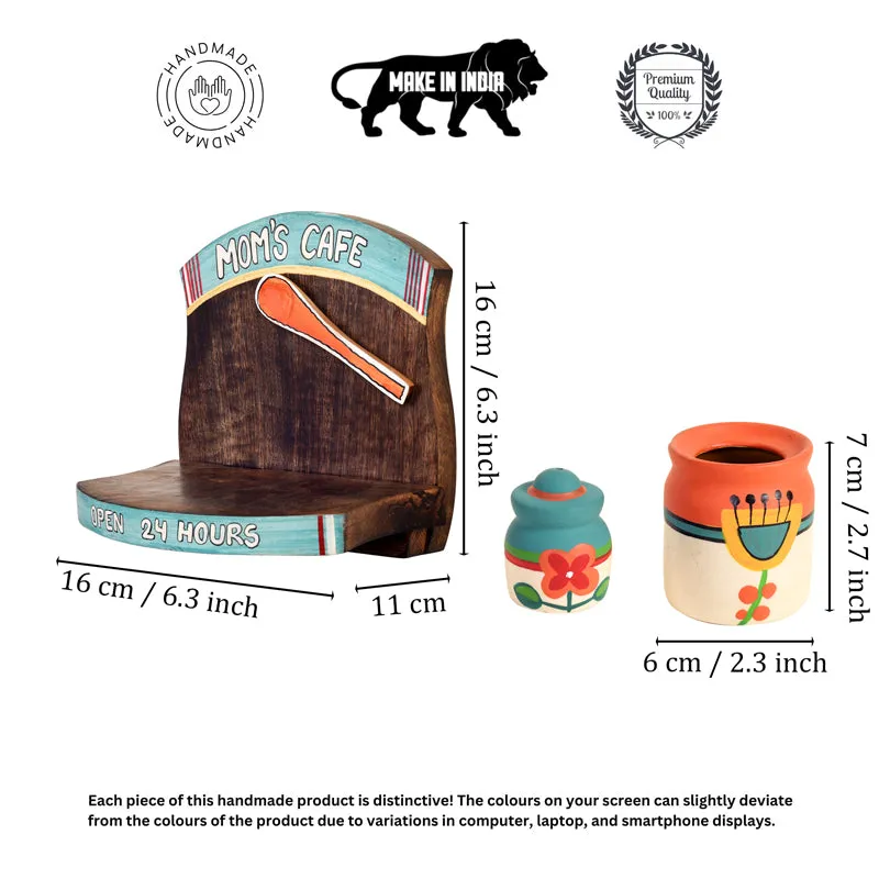 24 Hours Cafe Wood & Ceramic Wall Accent - Three Piece Set media 7